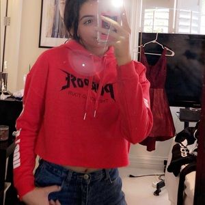 Justin Bieber Purpose Cropped Hoodie